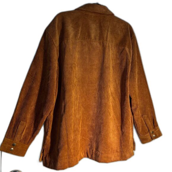 Karl Lagerfeld Women's Snap Closure Carmel Corduroy Shacket SZ M - Picture 5 of 7